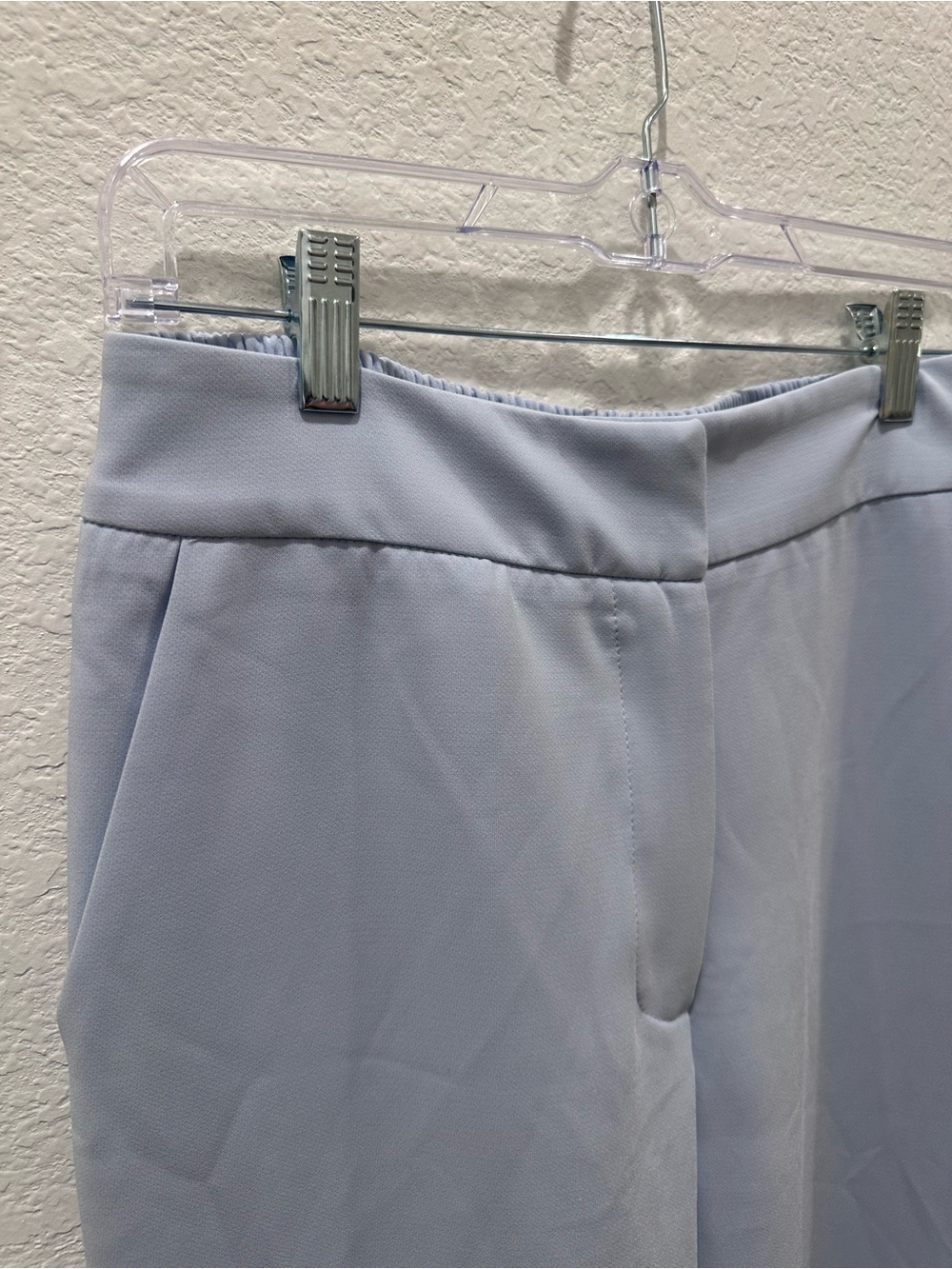 Francescas Alya Light Blue High Waisted Wide Leg Trousers Dress Pants M NWT - Picture 2 of 5